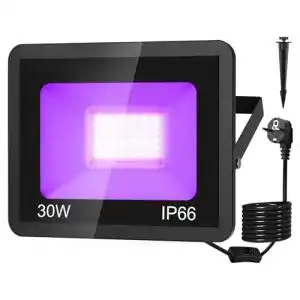 Schwarzlicht strahler natpow 30w led schwarzlicht strahler uv