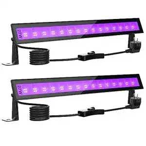 Schwarzlicht strahler onforu 2er 27w led schwarzlicht uv strahler