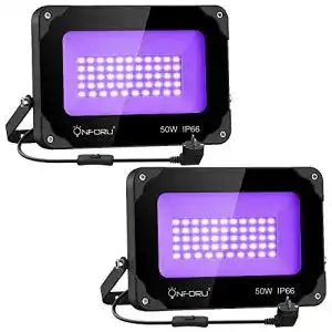 Schwarzlicht strahler onforu 2er 50w led uv strahler schwarzlicht