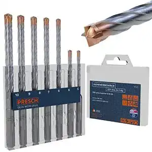 Sds plus bohrer presch sds plus bohrer set x4 7 tlg stahlbeton