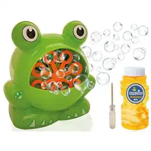 Seifenblasenmaschine gamez jam frog fuer kleinkinder kinder