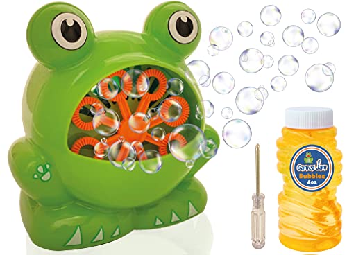 Seifenblasenmaschine Gamez Jam Frog für Kleinkinder, Kinder