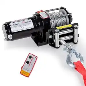 Seilwinde rotfuchs elektrische 12v mit funkfernbedienung