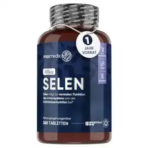 Selen maxmedix 200c2b5g hochdosiert methionin 365 vegane tabl