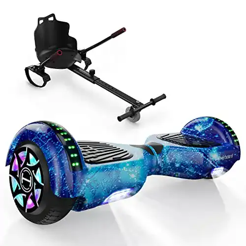 Self Balancing Scooter iScooter Hoverboard mit Sitz und Hoverkart Set