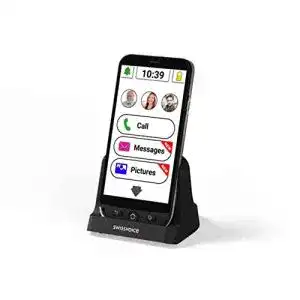 Senioren smartphone swissvoice g50 schwarz