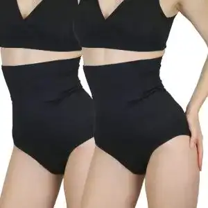 Shapewear damen mylily shape wear slip 2er pack schwarz