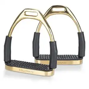 Sicherheitssteigbuegel equinate fremont 12cm gold