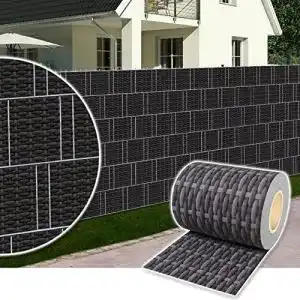 Sichtschutzstreifen dazone zaun 70 m x 19 cm inkl 30 clips
