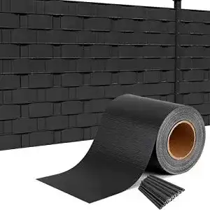 Sichtschutzstreifen hengmei pvc 65m x 19cm mit 30 stueck
