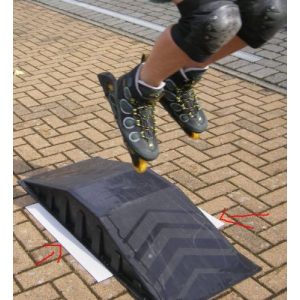 Skater-Rampe Starplast Skaterrampe mit Antirutschmatte