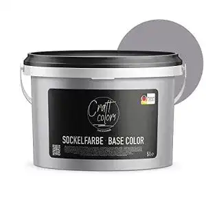 Sockelfarbe craft colors 5l steingrau hochwertige farbe fuer beton