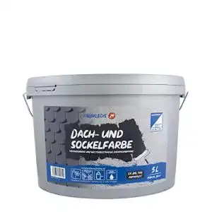 Sockelfarbe farbklecks24 dach und 5l ca ral 7016 anthrazit