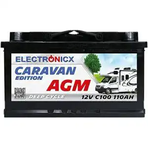 Solarbatterie electronicx wohnwagen agm batterie 110ah 12v