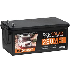 Solarbatterie Exakt 12V 280Ah DCS Wohnmobil Versorgung Boot
