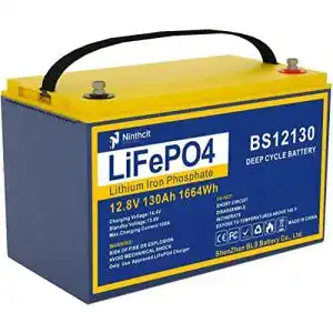 Solarbatterie ninthcit lifepo4 akku 12 8v 130ah lithium batterie