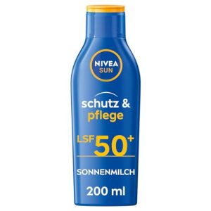 Sonnencreme LSF 50 NIVEA SUN Schutz & Pflege Sonnenmilch - sonnencreme lsf 50 nivea sun schutz pflege sonnenmilch