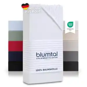 Spannbettlaken blumtal baumwolle 90x200 cm basics jersey