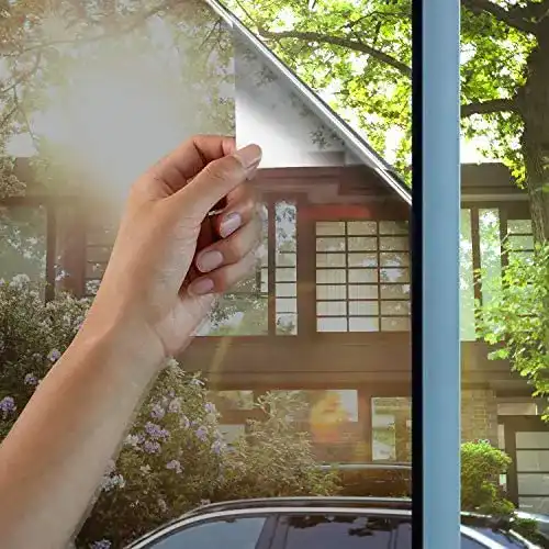 Lifetree Spiegelfolie für Fenster mit Wärmereflektion und selbstklebend