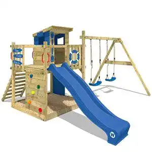 Spielturm wickey klettergeruest smart camp mit schaukel 1