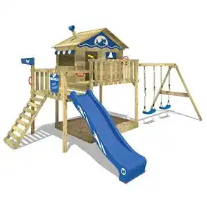 Spielturm wickey klettergeruest smart coast mit schaukel