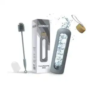Sport trinkflasche amalindo trinkflasche glas 1l bruchsicher