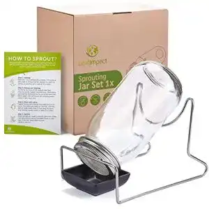 Sprossenglaeser leafimpact 1er pack keimglas fuer sprossen