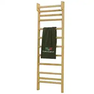 Sprossenwand dynamic24 holz massiv 225x70cm klettergeruest turnwand