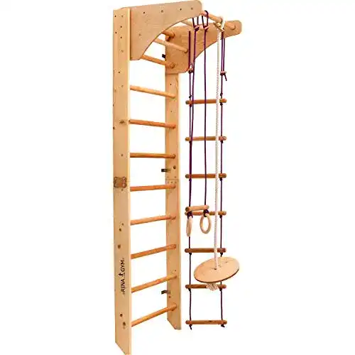 Sprossenwand RINAGYM Kletterwand für Kinder im Vergleich