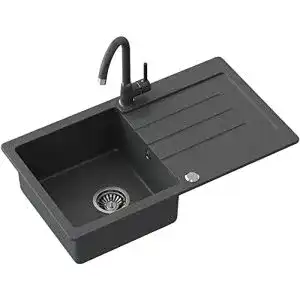 Spuelbecken schwarz vbchome spuelbecken armatur 77 x 44 cm