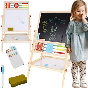 Staffelei Kinder Iso Trade, Wooden Double Sided Art Easel 6in1 - staffelei kinder iso trade wooden double sided art easel 6in1