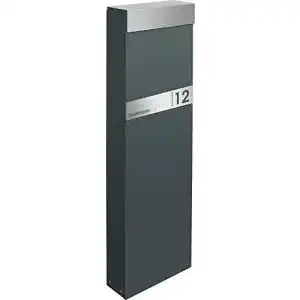 Standbriefkasten frabox namur anthrazitgrau ral 7016 edelstahl