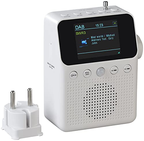 Steckdosenradio VR-Radio Badradio: 2in1 mit DAB+, Bluetooth
