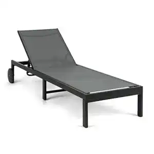 Strandliege mit rollen blumfeldt sonnenliege polyester mit aluminium