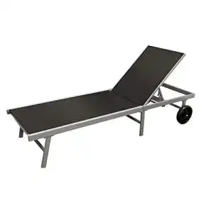 Strandliege mit rollen degamo rollenliege ostia 200cm aluminium