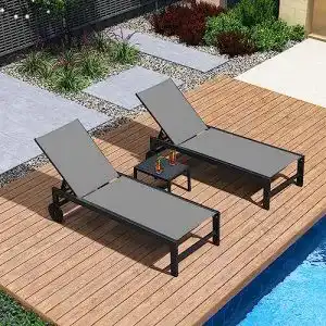 Strandliege mit rollen purple leaf 2er set sonnenliege mit rahmen