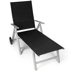 Strandliege mit rollen vanage sonnenliege klappbar aluminium