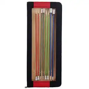 Stricknadeln knitpro k47408 stricknadel set mit knopf metall rot