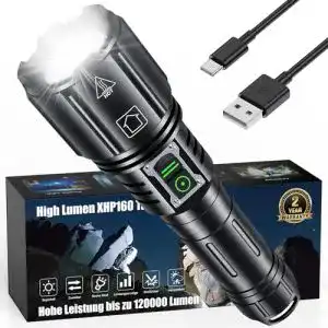 Taktische taschenlampe inverkey taschenlampe led wiederaufladbar
