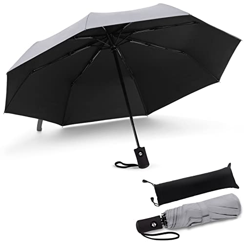 Taschenschirm JIGUOOR Winddichte UV-Blocker Reise Regenschirm