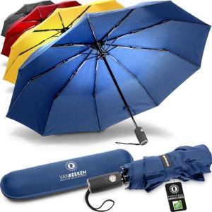 Taschenschirm VAN BEEKEN Reise Regenschirm Kompakter Regenschirm