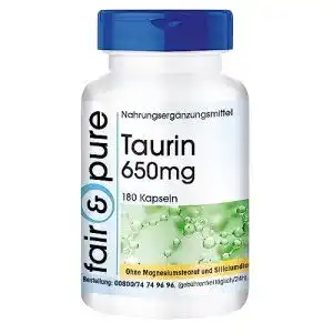 Taurin fair pure kapseln 650mg ohne magnesiumstearat