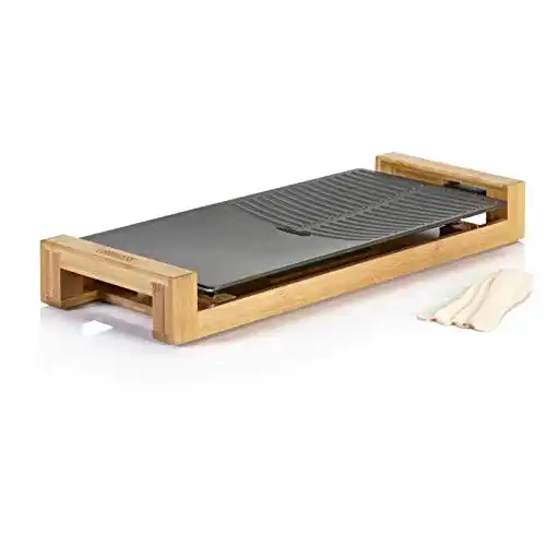 Teppanyaki-Grill von Princess mit Bambus-Gehäuse und Grillplatte