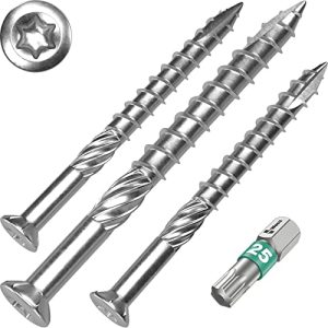 Terrassenschrauben SCREW REBEL 5 x 40 T-INOX - 400 Stück Edelstahl - terrassenschrauben screw rebel 5 x 40 t inox 400 stueck edelstahl