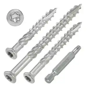 Terrassenschrauben screw rebel t inox a2 edelstahl v2a rostfrei