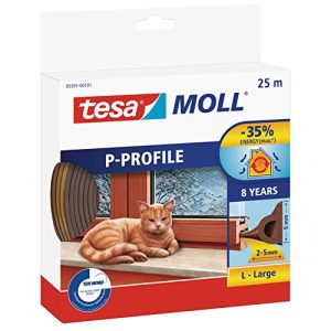 Tesa-Moll tesa moll P-Profil Gummidichtung für Fenster und Türen