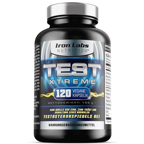 Testosteron-Booster Iron Labs Nutrition Test Xtreme (120 Kapseln)