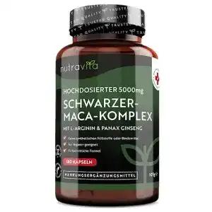 Testosteron booster nutravita maca kapseln schwarz hochdosiert