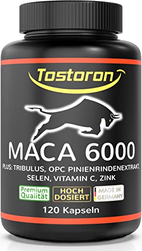 Testosteron-Booster Tostoron MACA 6000 der TURBO-LADER®