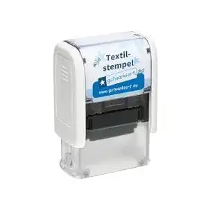 Textilstempel gutmarkiert personalisierter mit einem klick